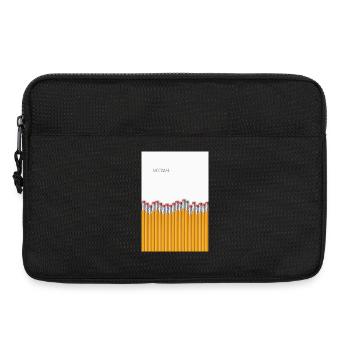 Normal Minimalist Statement Design - Laptop bag 13" - black - Front