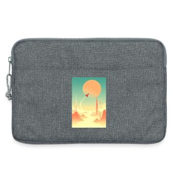 Premiers voyages au-delà des horizons lointains - Sacoche pour ordinateur portable 13 pouces - gris chiné - Devant