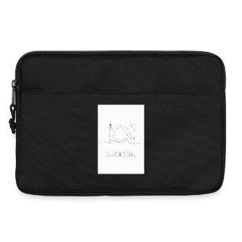 Gerichtssaal Wortspiel Minimalistisch - Laptoptasche 13" - Schwarz - Vorne