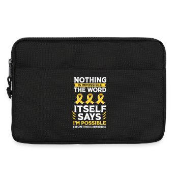 Endometriosis - Laptop bag 13" - black - Front
