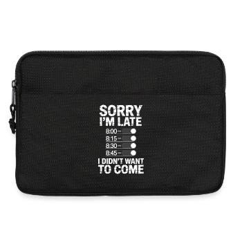Lustige Probleme von Introvertierten - Laptoptasche 13" - Schwarz - Vorne