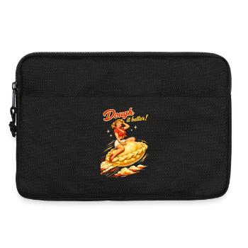 Pelmeni Pin-Up: Dough it better! Retro Grafik - Laptoptasche 13" - Schwarz - Vorne