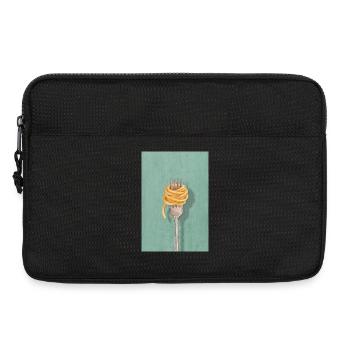 Pasta Fork Reduced Kitchen Design - Laptop bag 13" - black - Front