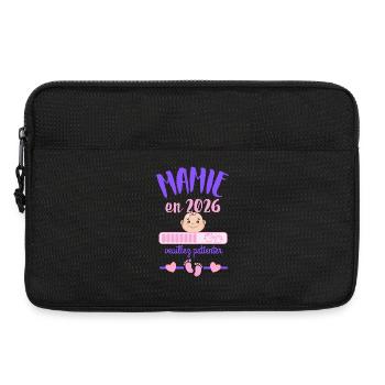 Oma im Jahr 2026. Bitte warten Sie. - Laptoptasche 13" - Schwarz - Vorne