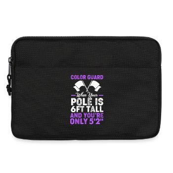 Karneval Fahnenschwenker Fahnenschwingen Fasching - Laptoptasche 13" - Schwarz - Vorne