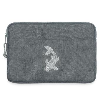 Ornament Koi Fish - Laptop bag 13" - heather grey - Front