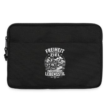 Freiheit ist ein Lebensstil Motorrad - Laptoptasche 13" - Schwarz - Vorne