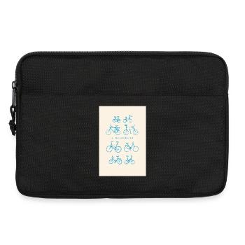 All the bikes are nice | All Bikes are Beatiful - Laptop bag 13" - black - Front