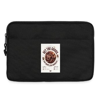 Holen Sie sich The Goods Schokoladenkeks-Abzeichen - Laptoptasche 13" - Schwarz - Vorne