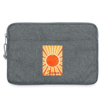 Vintage Japan Sun - Laptoptasche 13" - Grau meliert - Vorne