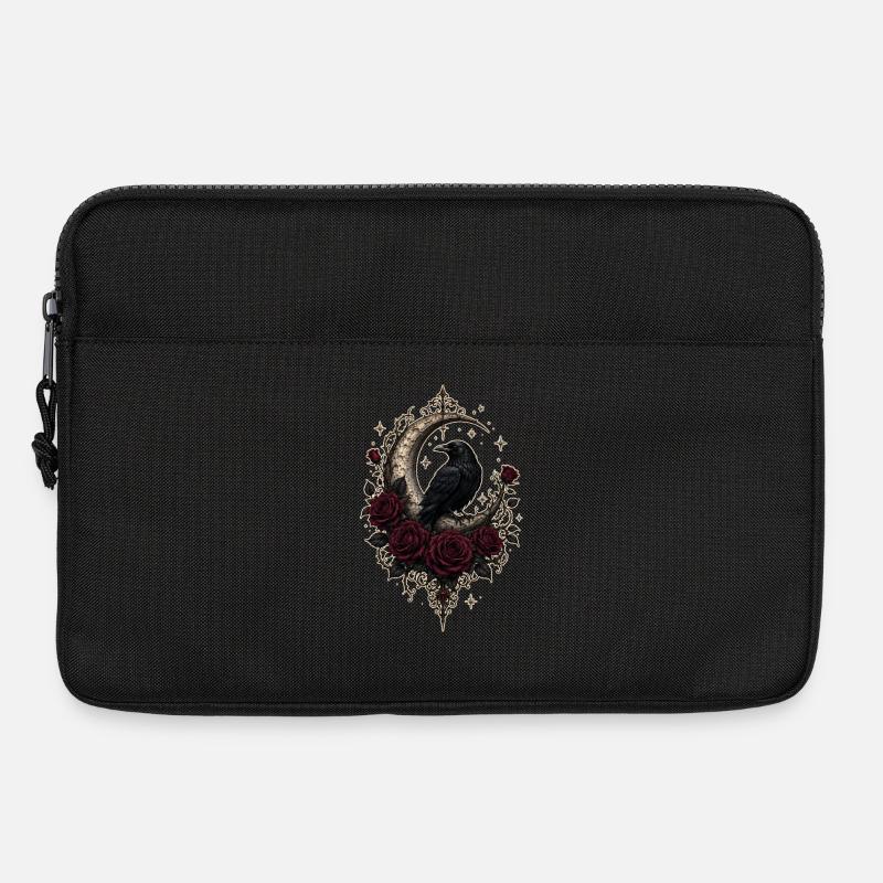 Dark Romantic Raven Moon - Laptop bag 13" - black