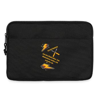 Elektriker T-Shirt Lustiges Geschenk Beruf Humor!! - Laptoptasche 13" - Schwarz - Vorne
