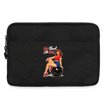 Retro Bowling Pin-Up: You Bowl Me Over! - Laptoptasche 13" - Schwarz - Vorne