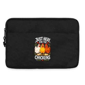 JUST HERE FOR THE CHICKENS - Laptoptasche 13" - Schwarz - Vorne