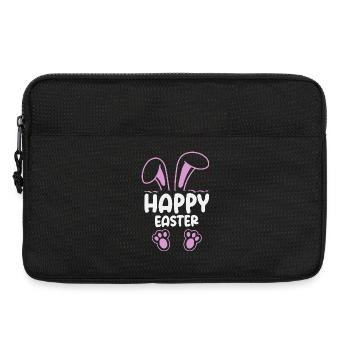 Frohe Ostern Süßer Osterhase Eiersuche Ostereier - Laptoptasche 13" - Schwarz - Vorne