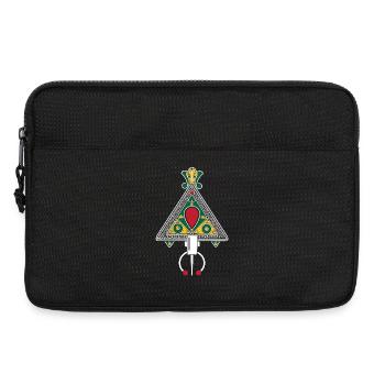 Kabylie Schmuck Triade Glasiertes Grünes Gold - Laptoptasche 13" - Schwarz - Vorne