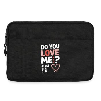 Est-ce que tu m’aimes Relation Amour Couple Amour Mariage Couple - Sacoche pour ordinateur portable 13 pouces - noir - Devant