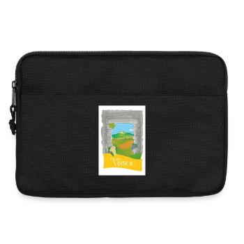 Illustration du Pic de Vissou | terragrafika® - Sacoche pour ordinateur portable 13 pouces - noir - Devant
