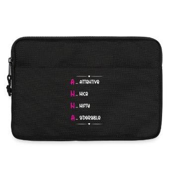 Anna Name Meaning Acrostic - Laptop bag 13" - black - Front