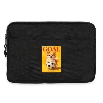 Devenir champion de football - Sacoche pour ordinateur portable 13 pouces - noir - Devant