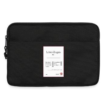 Lehrer Zeugnis Lustiges Abschiedsgeschenk - Laptoptasche 13" - Schwarz - Vorne