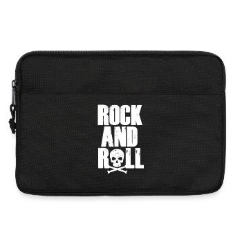 Rock'n'Roll-Totenkopftypografie - Laptoptasche 13" - Schwarz - Vorne