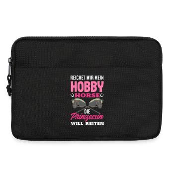 Hobby Horse Prinzessin Reiten - Laptoptasche 13" - Schwarz - Vorne