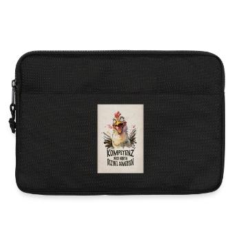 Kompetenz wird nicht in Dezibel gemessen - Laptoptasche 13" - Schwarz - Vorne