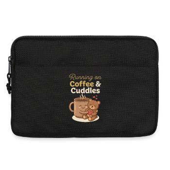 Kaffee & Kuscheln Bärenumarmung - Laptoptasche 13" - Schwarz - Vorne