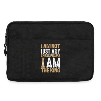Schach Schachspieler Schachbrett - Laptoptasche 13" - Schwarz - Vorne