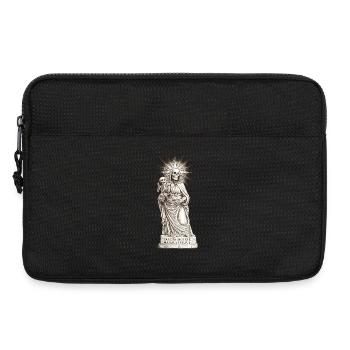 Düsteres Sancta Muerte Design mit Skelett-Madonna  - Laptoptasche 13" - Schwarz - Vorne