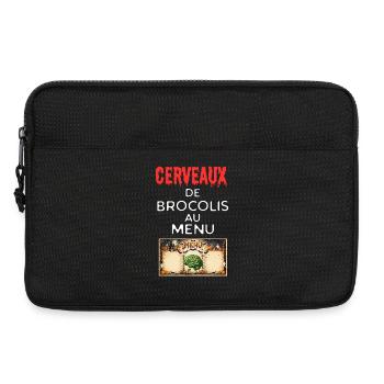 Cerveaux de Brocolis au Menu - Sacoche pour ordinateur portable 13 pouces - noir - Devant