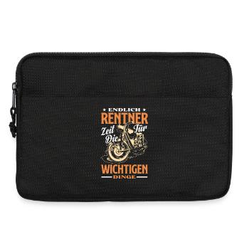 Endlich Rentner Wichtige Dinge - Laptoptasche 13" - Schwarz - Vorne