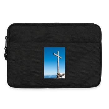 Croix sommitale dans les Alpes allemandes - Sacoche pour ordinateur portable 13 pouces - noir - Devant