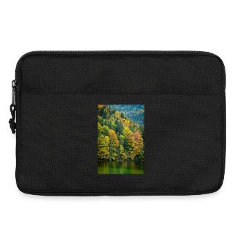 Arbres d’automne à l’Eibsee en Bavière - Sacoche pour ordinateur portable 13 pouces - noir - Devant