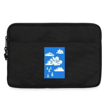 Nuages de pixels - Sacoche pour ordinateur portable 13 pouces - noir - Devant