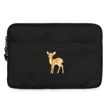 Fawn with heart pattern - Laptop bag 13" - black - Front