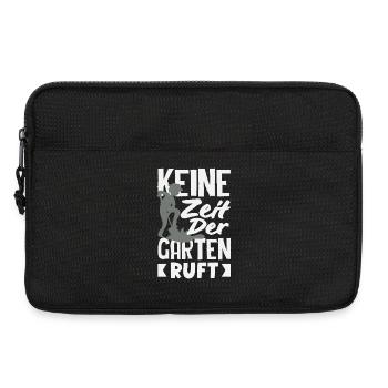 Keine Zeit Garten Ruft - Laptoptasche 13" - Schwarz - Vorne