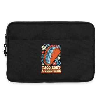 Taco Bout A Good Time Retro Taco - Laptoptasche 13" - Schwarz - Vorne