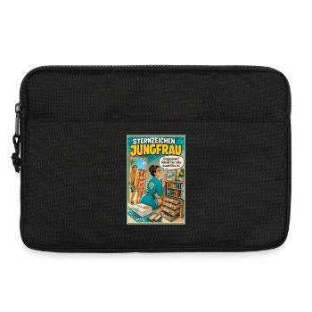SternzeichenJungfrau - Ordnung trifft Urlaubshumor - Laptoptasche 13" - Schwarz - Vorne