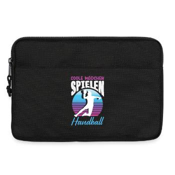 Handball Handballer Handball Trainer Fan Geschenk - Laptoptasche 13" - Schwarz - Vorne