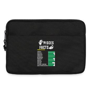 Sternzeichen Fische - Laptoptasche 13" - Schwarz - Vorne
