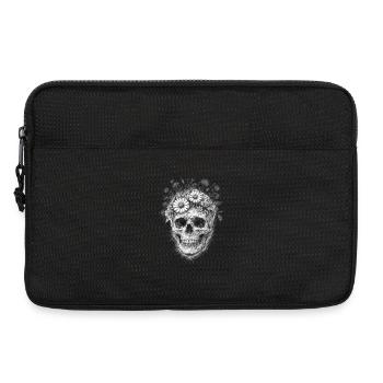 Floral Skull Gothic Grafik - Laptoptasche 13" - Schwarz - Vorne