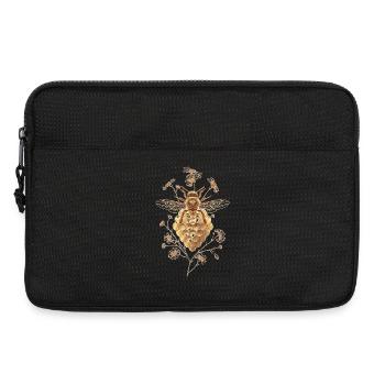 Golden bee on honeycomb - Laptop bag 13" - black - Front