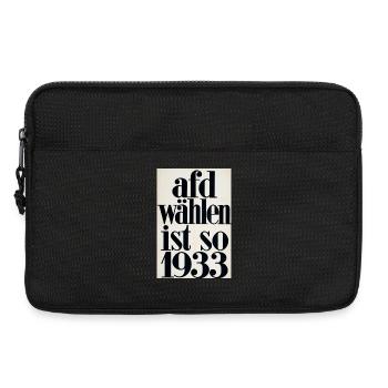 Afd wählen ist so 1933 shirt - Laptoptasche 13" - Schwarz - Vorne