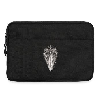 Flaming Skull Sword Gothic Grafik - Laptoptasche 13" - Schwarz - Vorne