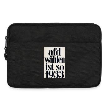 Afd wählen ist so 1933 - Laptoptasche 13" - Schwarz - Vorne