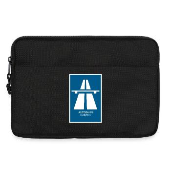 Autobahn Hamburg A1 Retro Poster - Laptoptasche 13" - Schwarz - Vorne
