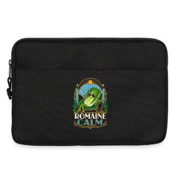 Romaine Calm Salat Wortspiel - Laptoptasche 13" - Schwarz - Vorne
