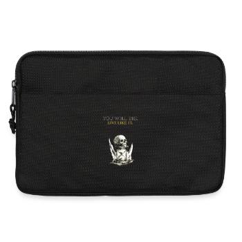 You Will Die Live Like It Memento Mori Shirt - Laptop bag 13" - black - Front